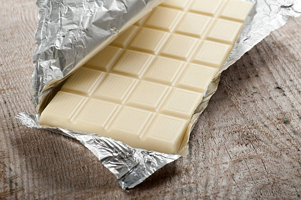 white chocolate stock photo