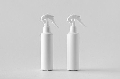 Download White Cosmetic Trigger Sprayer Bottle Mockup Stock Photo Download Image Now Istock PSD Mockup Templates