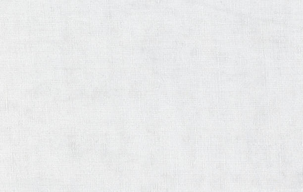 White cotton fabric texture background stock photo