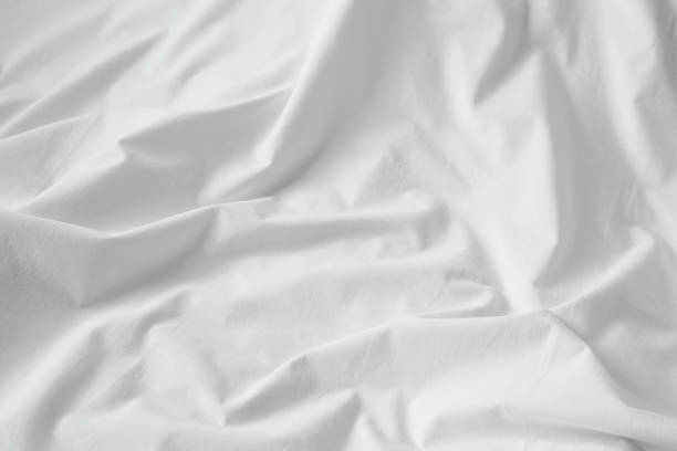 White cotton sheet texture or background stock photo