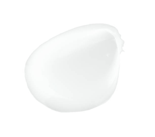 White cream foam on a white background stock photo