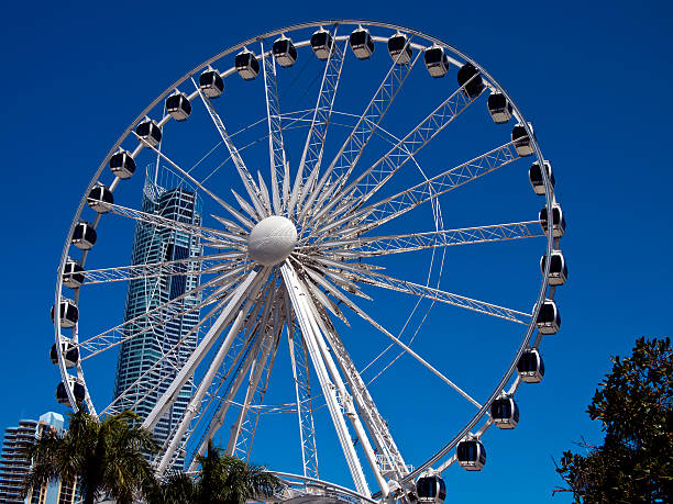 White Ferris Wheel stock photo