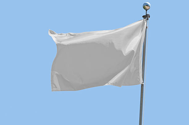 ホワイトの国旗 - 白旗 ストックフォトと画像