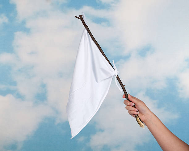 ホワイトの国旗 - 白旗 ストックフォトと画像