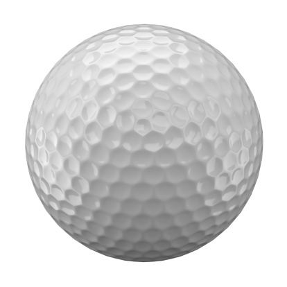 A White Golf Ball And A White Surface Stock Photo - Download Image Now ...