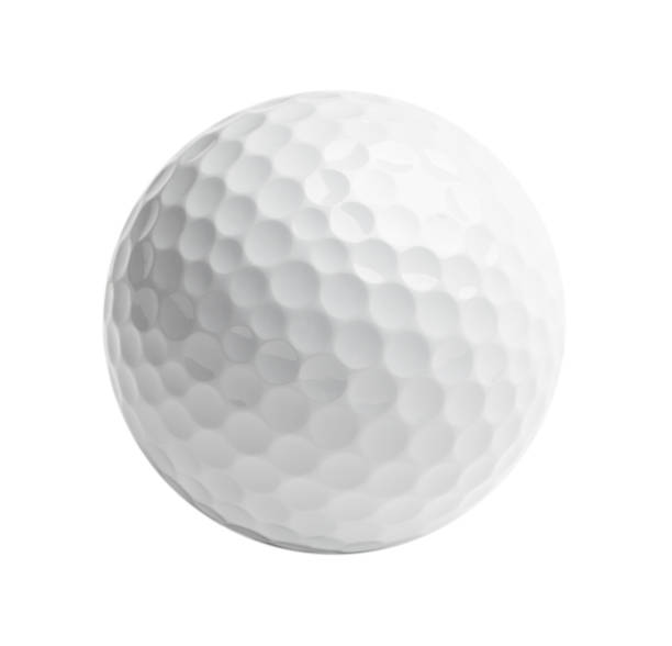White Golf Ball Professional golf ball Isolated on White Background. golf ball stock pictures, royalty-free photos & images