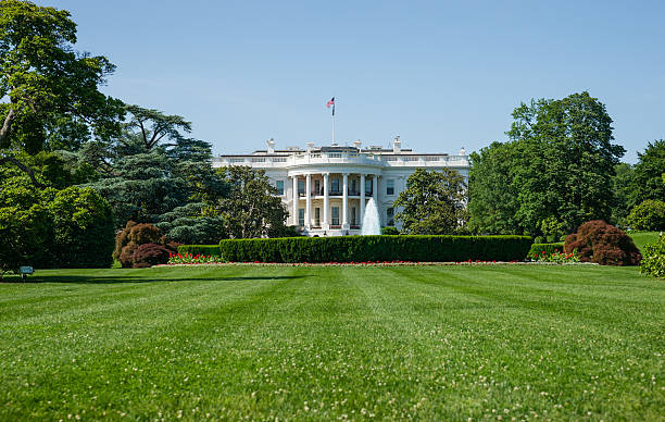 White House in Washington, D.C. USA stock photo