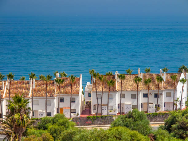 White houses, holiday apartments; at costa del sol, spain White houses, holiday apartments; at costa del sol, spain costa del sol málaga province stock pictures, royalty-free photos & images