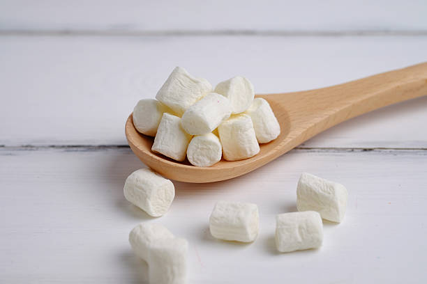 White marshmallows. stock photo