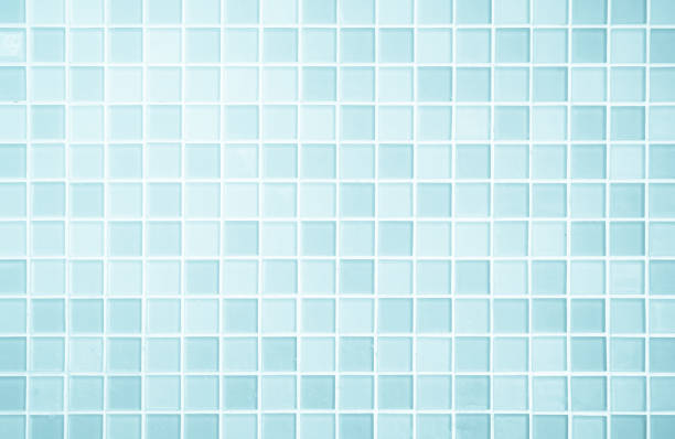 White or Blue ceramic wall and floor tiles abstract background. White or Blue ceramic wall and floor tiles abstract background. Design geometric mosaic texture for the decoration of the bedroom. Simple seamless pattern for backdrop advertising banner poster or web tile stock pictures, royalty-free photos & images