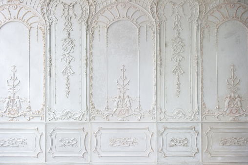 White Ornate Plaster Wall Pattern Stock Photo Download White Ornate Plaster Wall Pattern Stock Photo Download