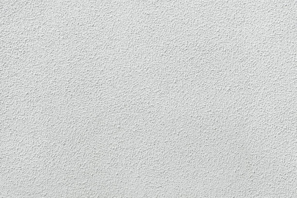 White painted stucco wall. stock photo