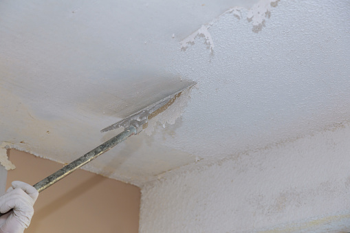 White Plaster Wall Pattern For Texture Popcorn Ceiling