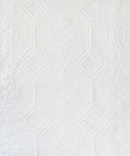 White Quilt Background/Texture stock photo