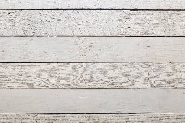White Shiplap Wall Whitewashed Shiplap Wall shiplap stock pictures, royalty-free photos & images