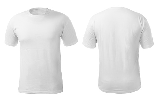 White Shirt Design Template Stock Photo - Download Image Now - Template ...