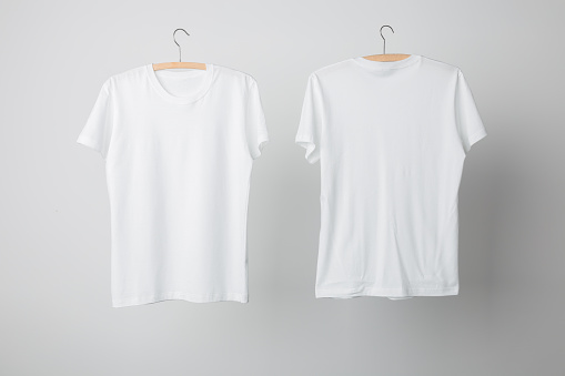 Download White Tshirt Mockup Stock Photo - Download Image Now - iStock
