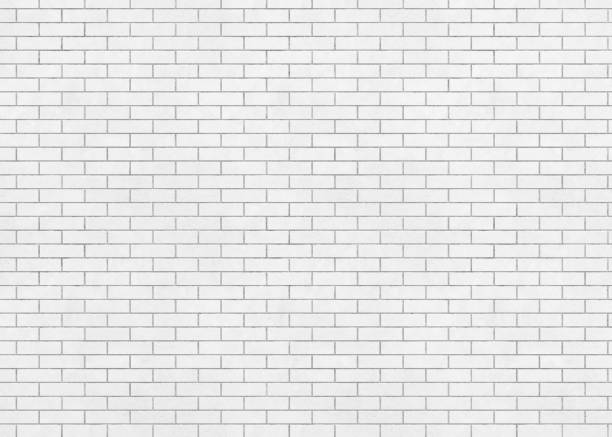 흰색 벽 벽돌 3d 렌더링 - 밝은 조명 일러스트 뉴스 사진 이미지