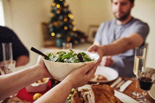 Who said Christmas lunch can't be healthy? stock photo