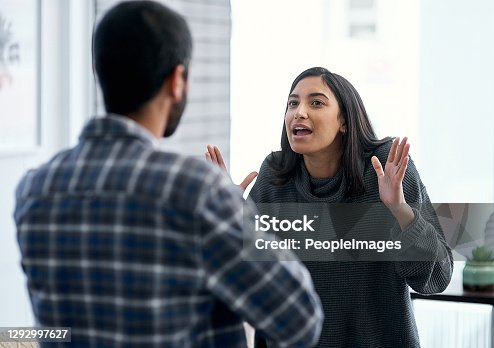 istock Why are fighting?? We're on the same team?? 1292997627