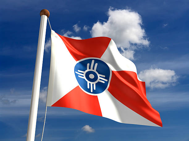 Wichita City Flag stock photo