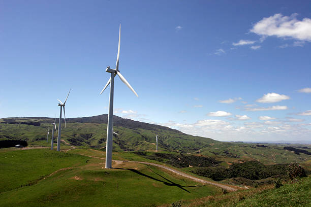 Wind farm stock photo