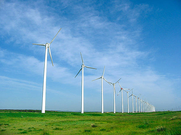 Wind generation stock photo
