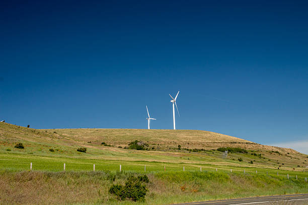 Wind mills stock photo