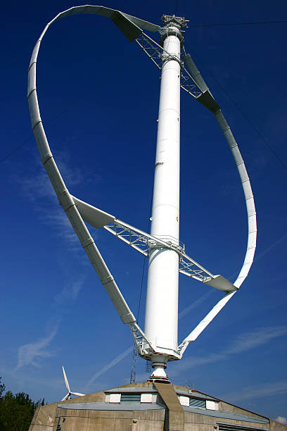 Wind Power  vertical axis wind turbine stock pictures, royalty-free photos & images