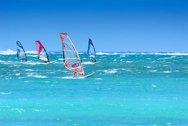 Wind Surfing stock photo