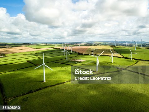 istock Wind turbine fields in Cornwall 861608040