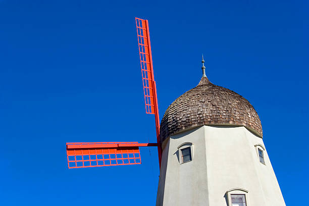 Windmill in the Blue stock photo