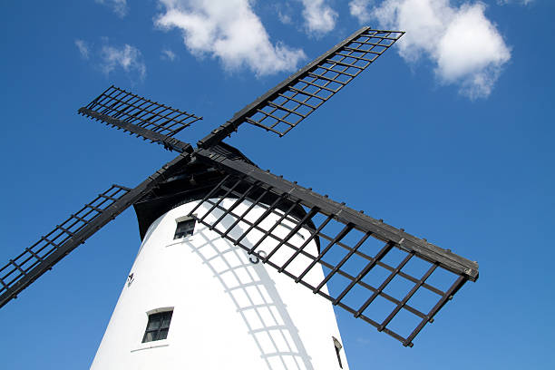 Windmill stock photo