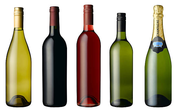 ワインやシャンパン - ワインボトル ストックフォトと画像