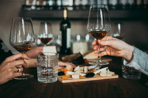 Wine bar stock photo