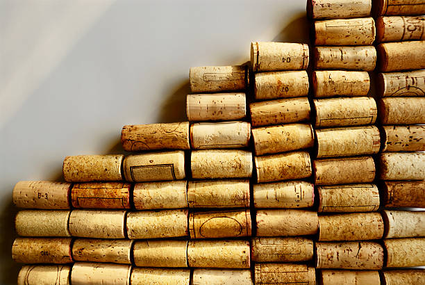 Wine corks graph stock photo
