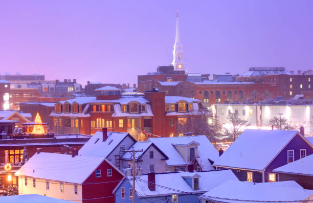 Winter In Portsmouth New Hampshire Stock Photos, Pictures & Royalty