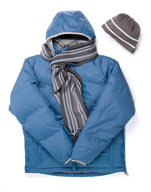Winter Parka, Scarf and Cap stock photo