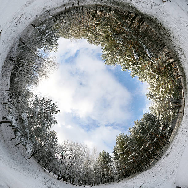 Winter Winter fisheye fish eye lens stock pictures, royalty-free photos & images