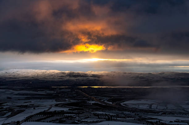 Winter Sunrise stock photo