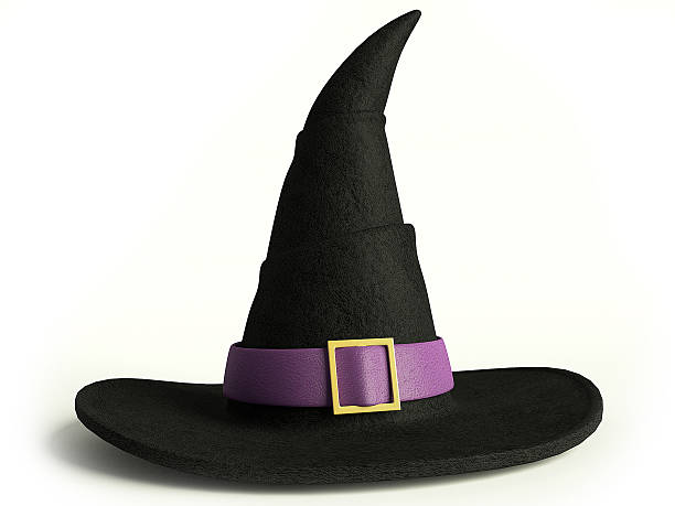 Witch Hat 3d illustration of a witch hat costume stock pictures, royalty-free photos & images