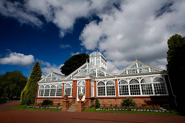 Wolverhampton Park Conservatory stock photo