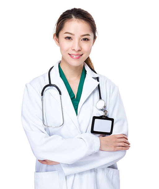 Woman Doctor portrait stock photo
