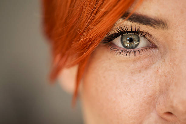 Woman eye stock photo