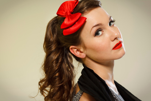 Woman In 50s Pin Up Retro Style Stock Photo Download Image Now