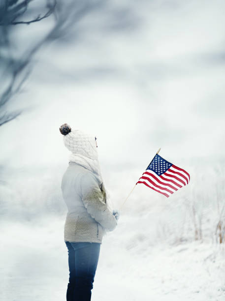1,872 American Flag Winter Stock Photos, Pictures & Royalty-Free Images