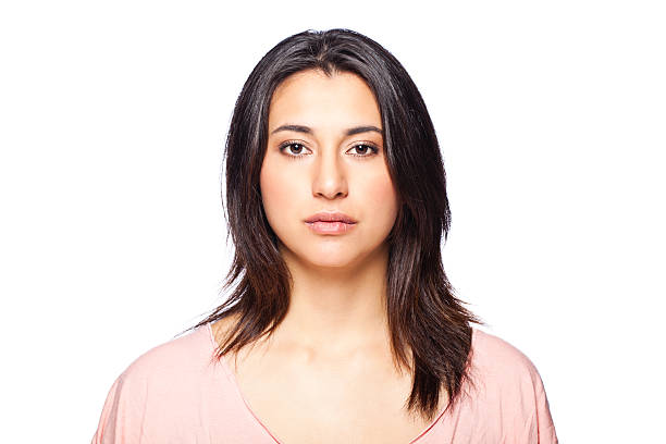 Woman portrait Picture includes shoulders to give you unlimited cropping options brown eyes stock pictures, royalty-free photos & images