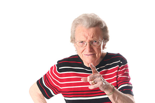 Top 60 Angry Old Lady With Eyeglasses Pointing Finger -9946