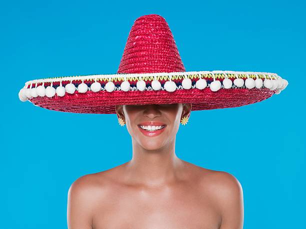 Woman Wearing A Sombrero