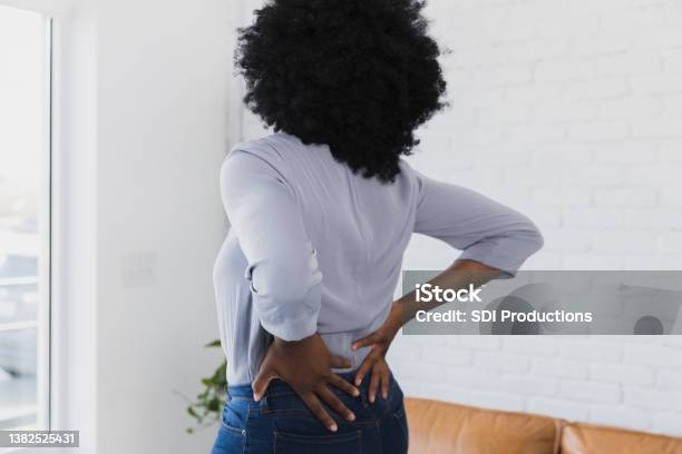 Woman with lower back issues
